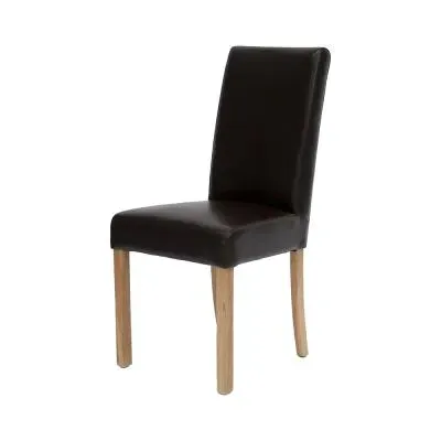 Tanner Dining Chair - Brown, Bycast Leather image