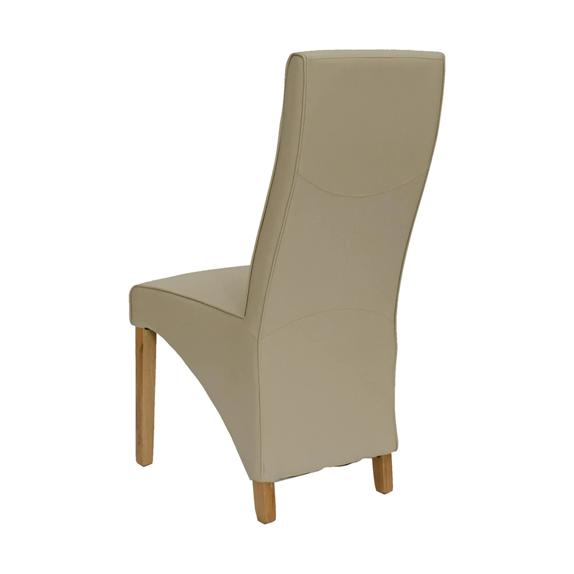 Wayne Dining Chair Set of 2 - Matt Ivory, Bonded Leather