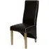 Wayne Dining Chair with Contrast Piping - Brown