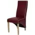 Wayne Dining Chair with Contrast Piping - Red