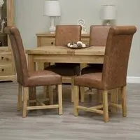 Winchcombe 4-Seater Butterfly Extendable Dining Table - Oak