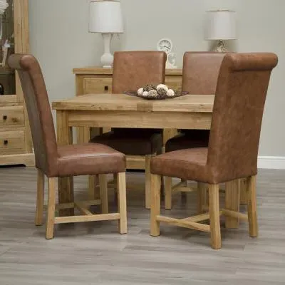 Winchcombe 4-Seater Butterfly Extendable Dining Table - Oak