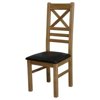 Winchcombe Cross Back Dining Chair Set - Oak image
