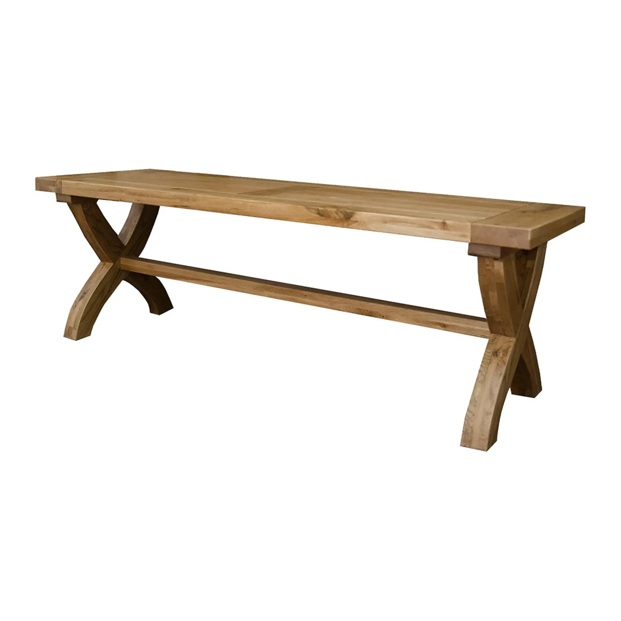 Winchcombe Cross Leg Dining Bench - Oak