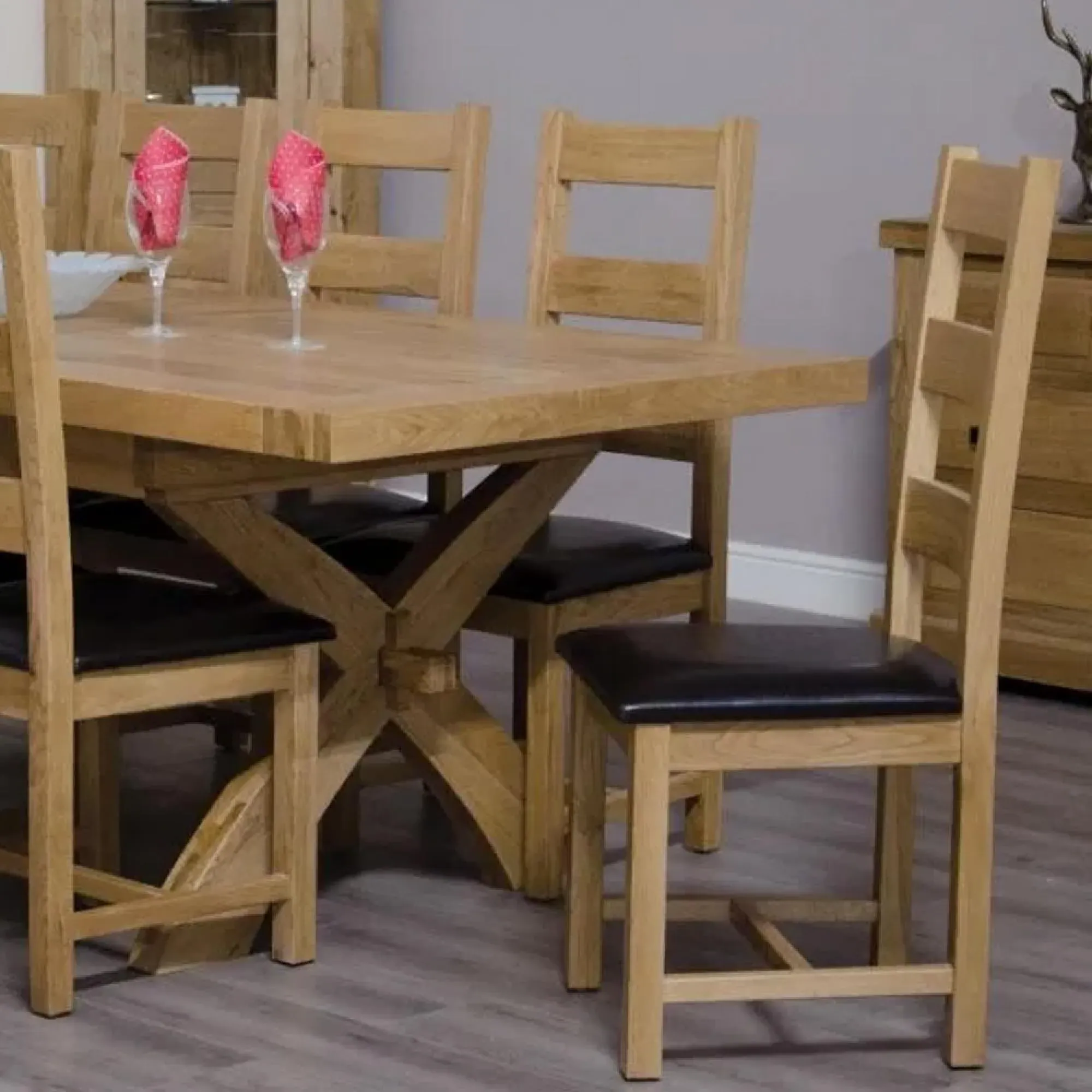 Winchcombe Ladder Back Dining Chair Set of 2 - Oak