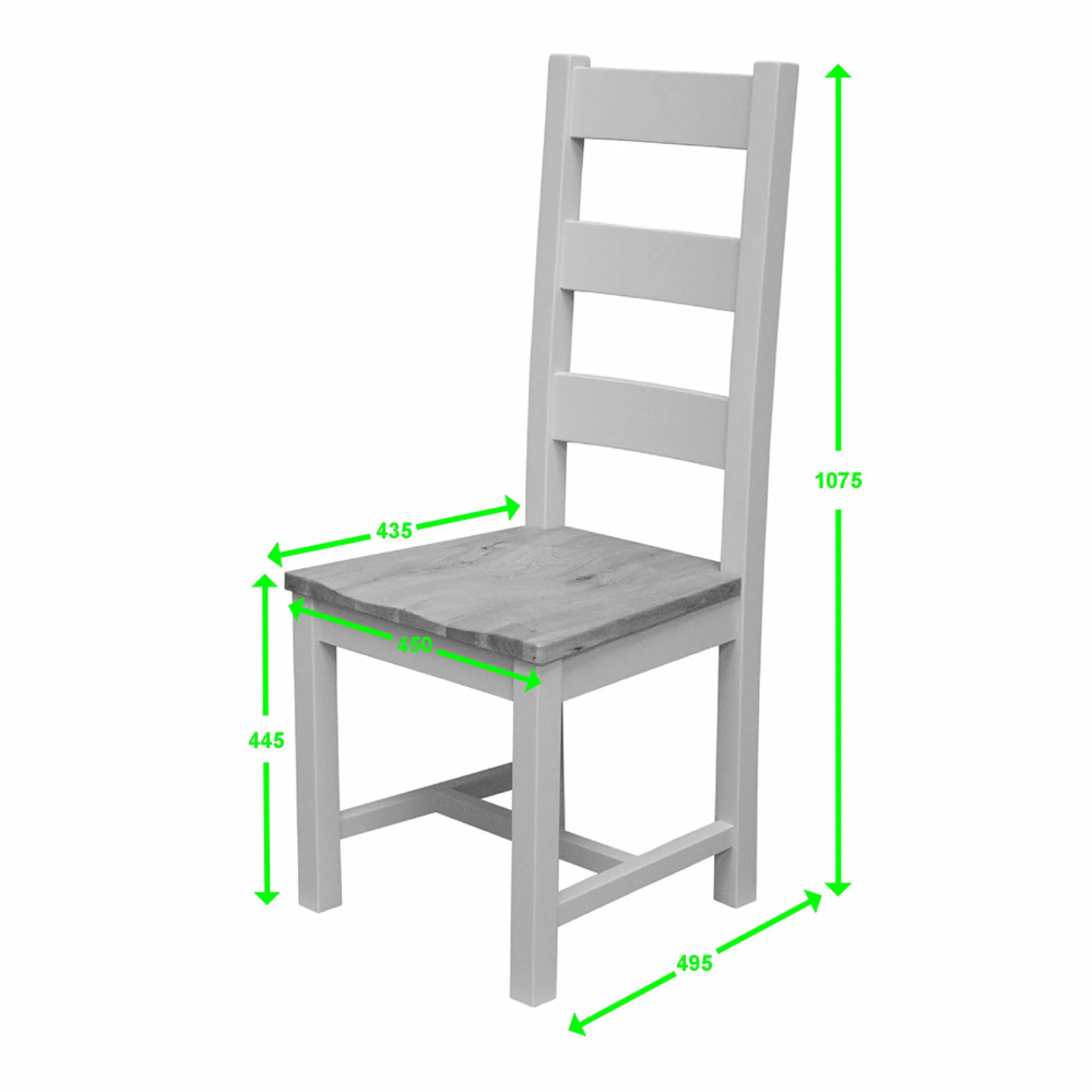 Winchcombe Ladder Back Dining Chair Set of 2 - Painted