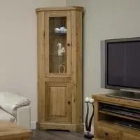 Winchcombe Oak Corner Display Unit - Oak