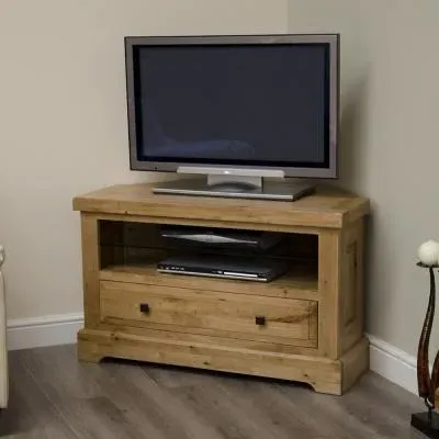 Winchcombe Oak Corner TV Unit - Oak