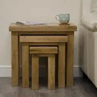 Winchcombe Oak Nest of Tables - Oak