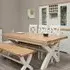 Winchcombe X-Leg 8-10 Seater Extending Dining Table - Painted