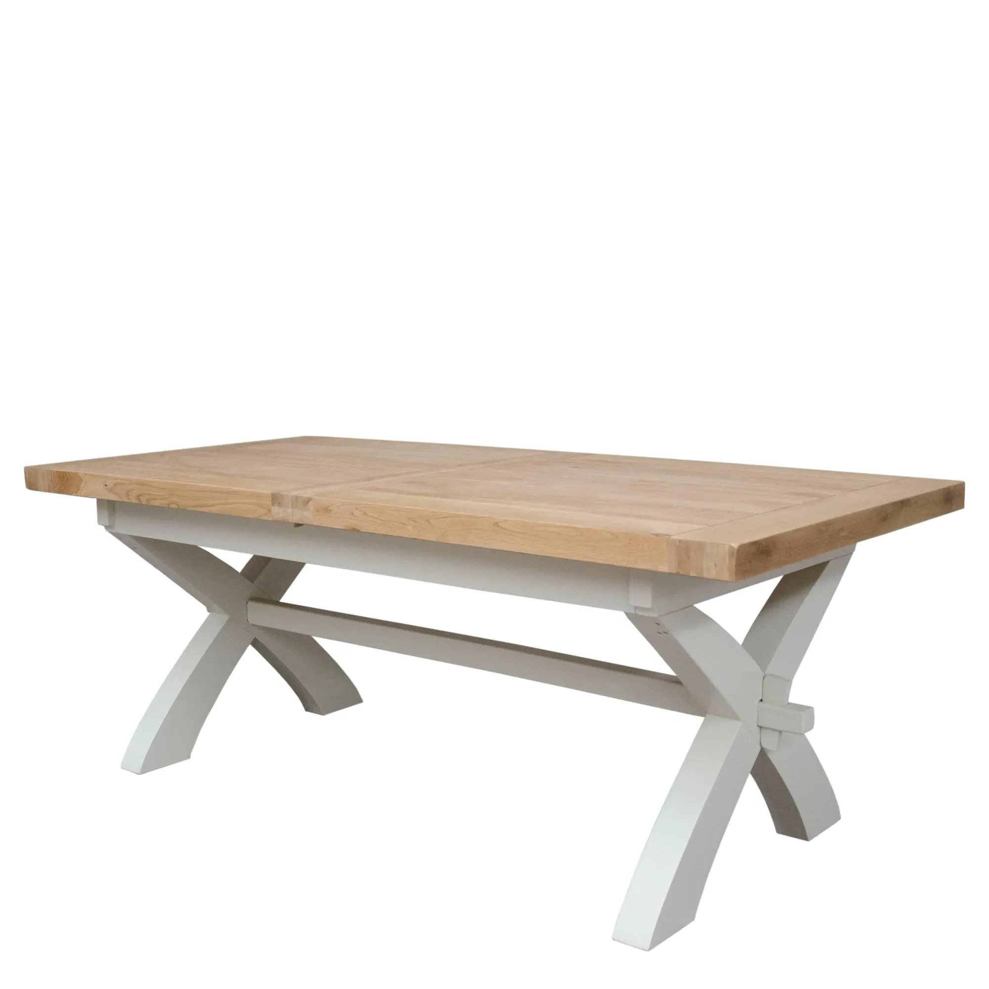 Winchcombe X-Leg Extending Dining Table with 4 Chairs and Bench