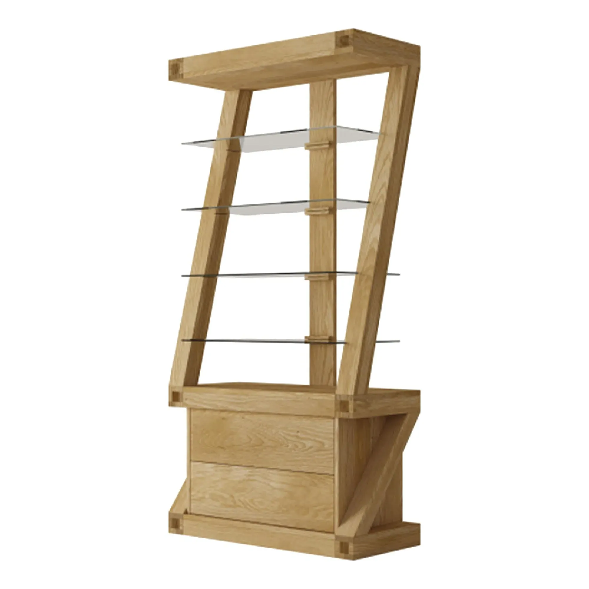 Ziggy Display Cabinet - Oak