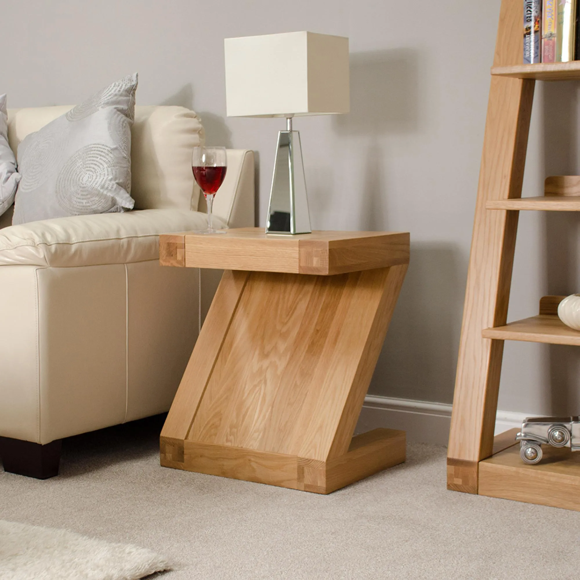 Ziggy Lamp Table - Oak