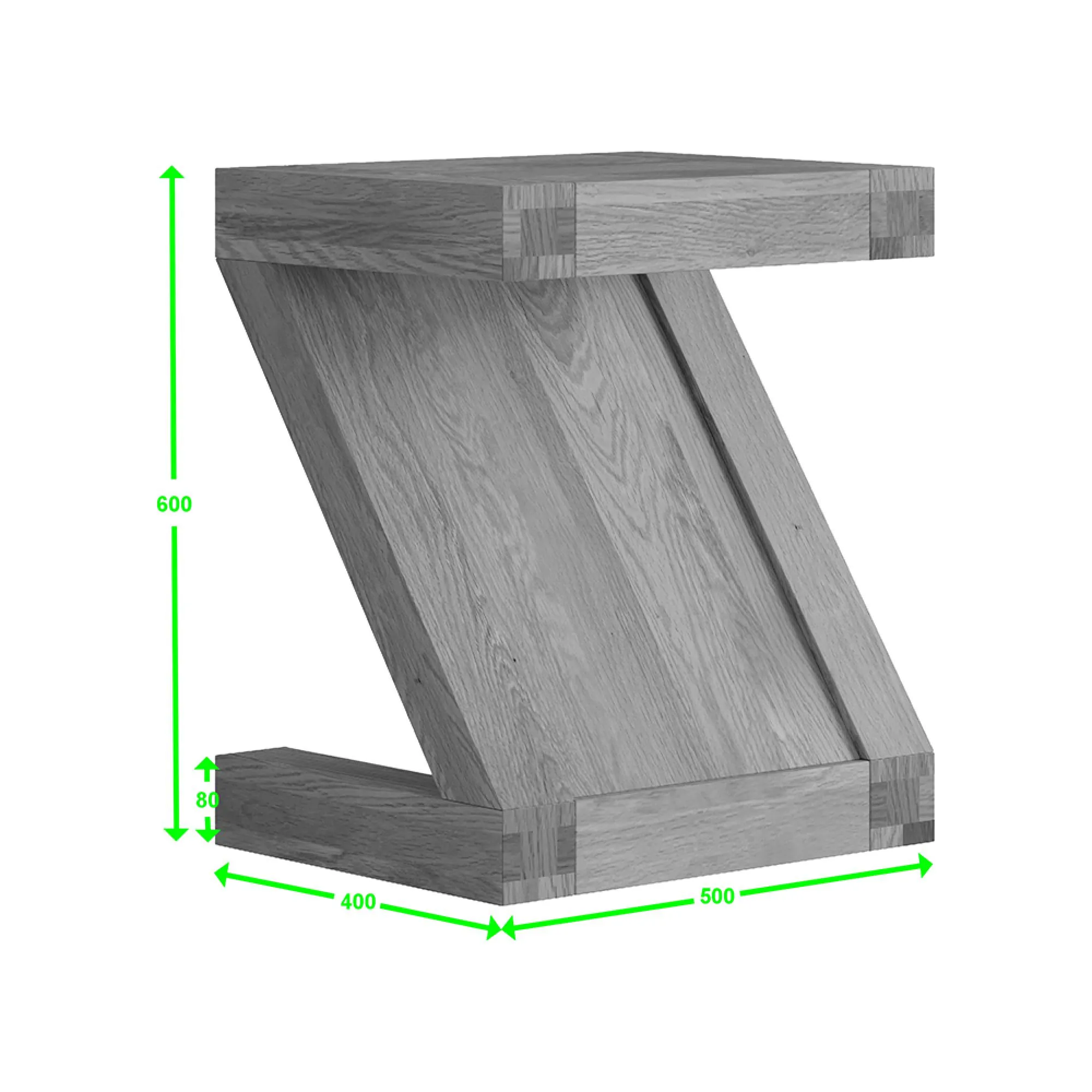 Ziggy Lamp Table - Oak