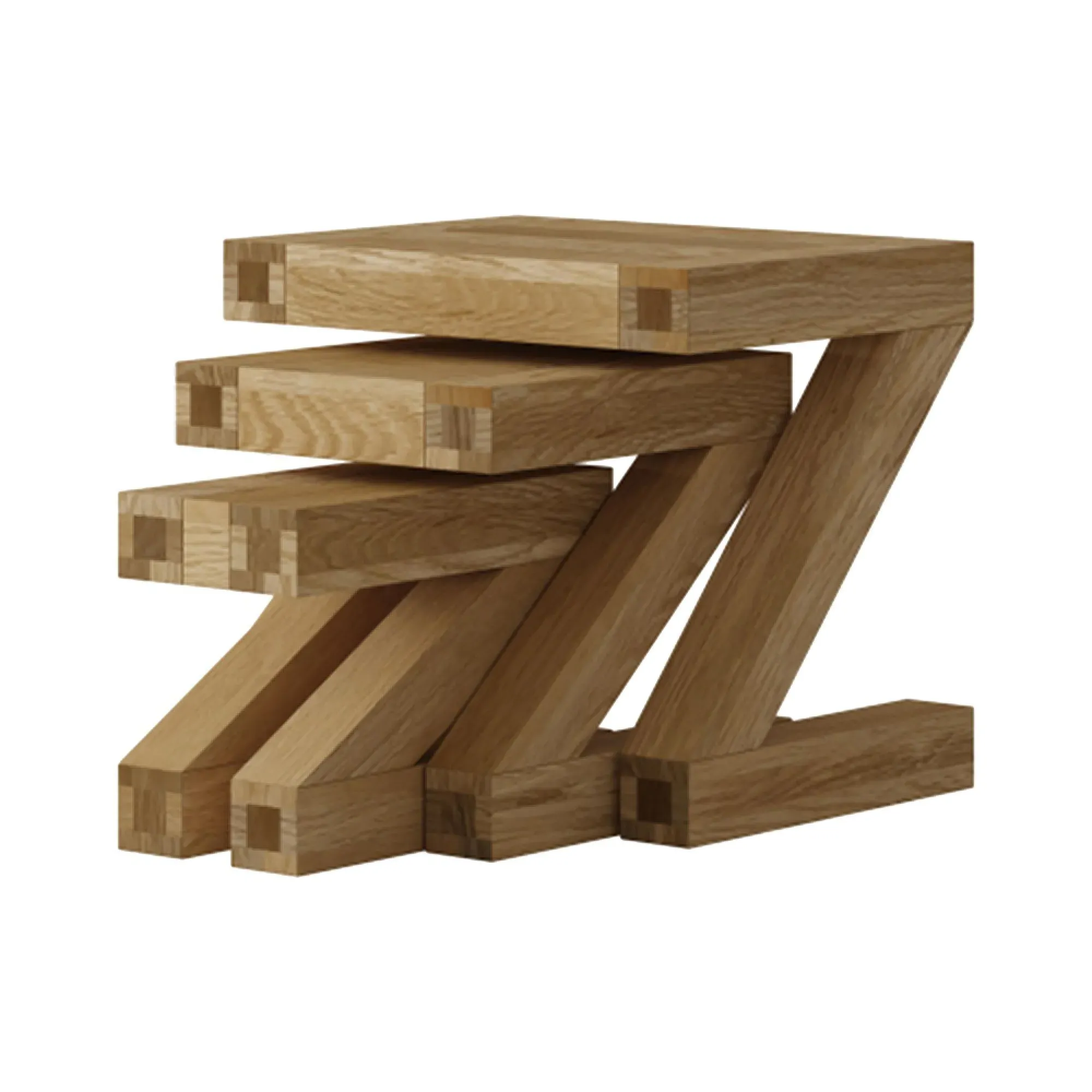 Ziggy Nest of Tables - Oak