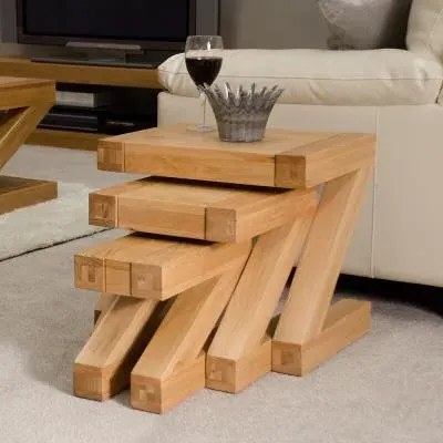Ziggy Nest of Tables - Oak