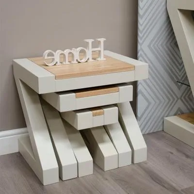 Ziggy Nest of Tables - Painted image