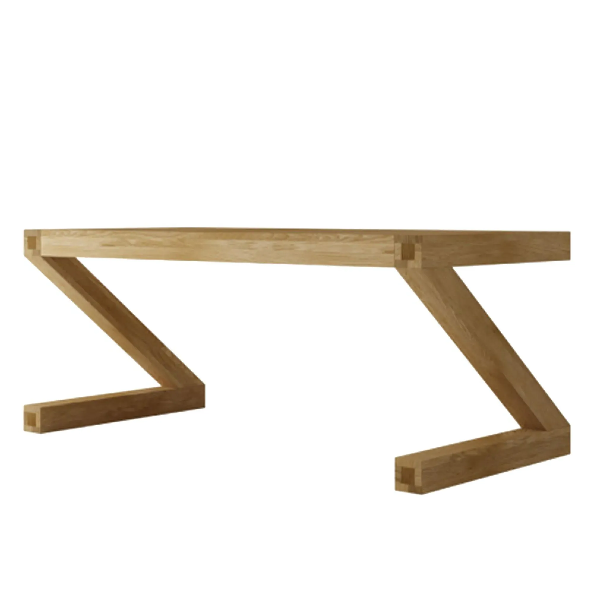 Ziggy Oak 6 Seater Dining Table - Lacquered