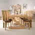 Ziggy Oak 6 Seater Dining Table - Lacquered