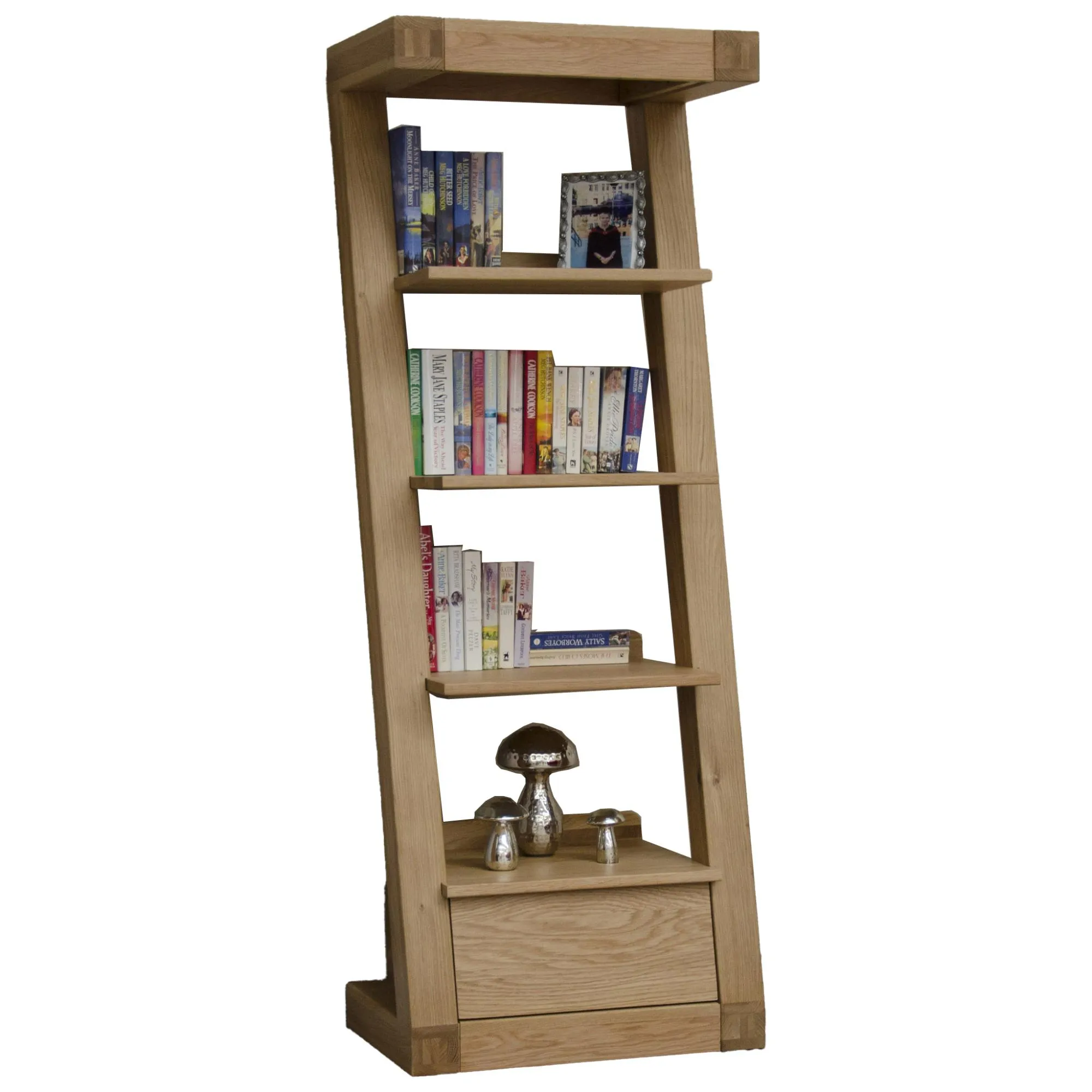 Ziggy Oak Bookcase - Lacquered