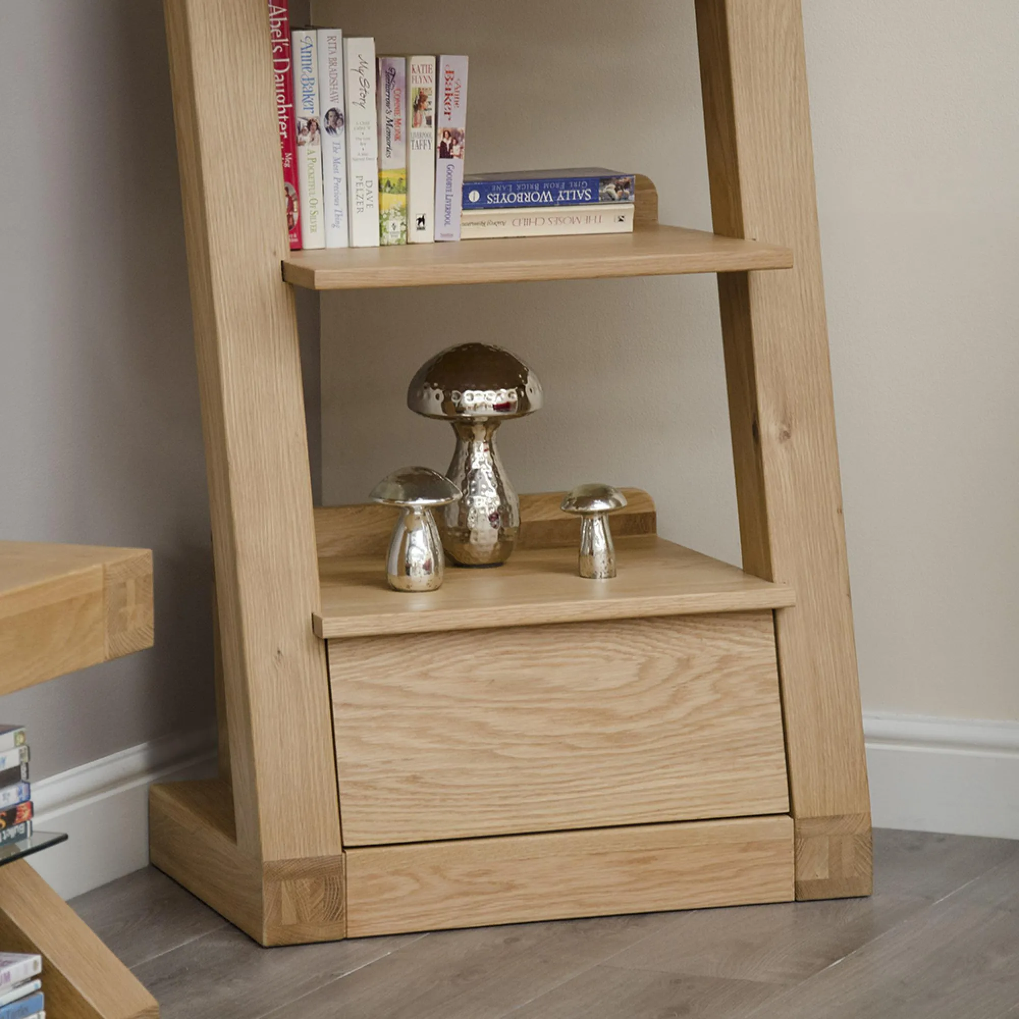 Ziggy Oak Bookcase - Lacquered