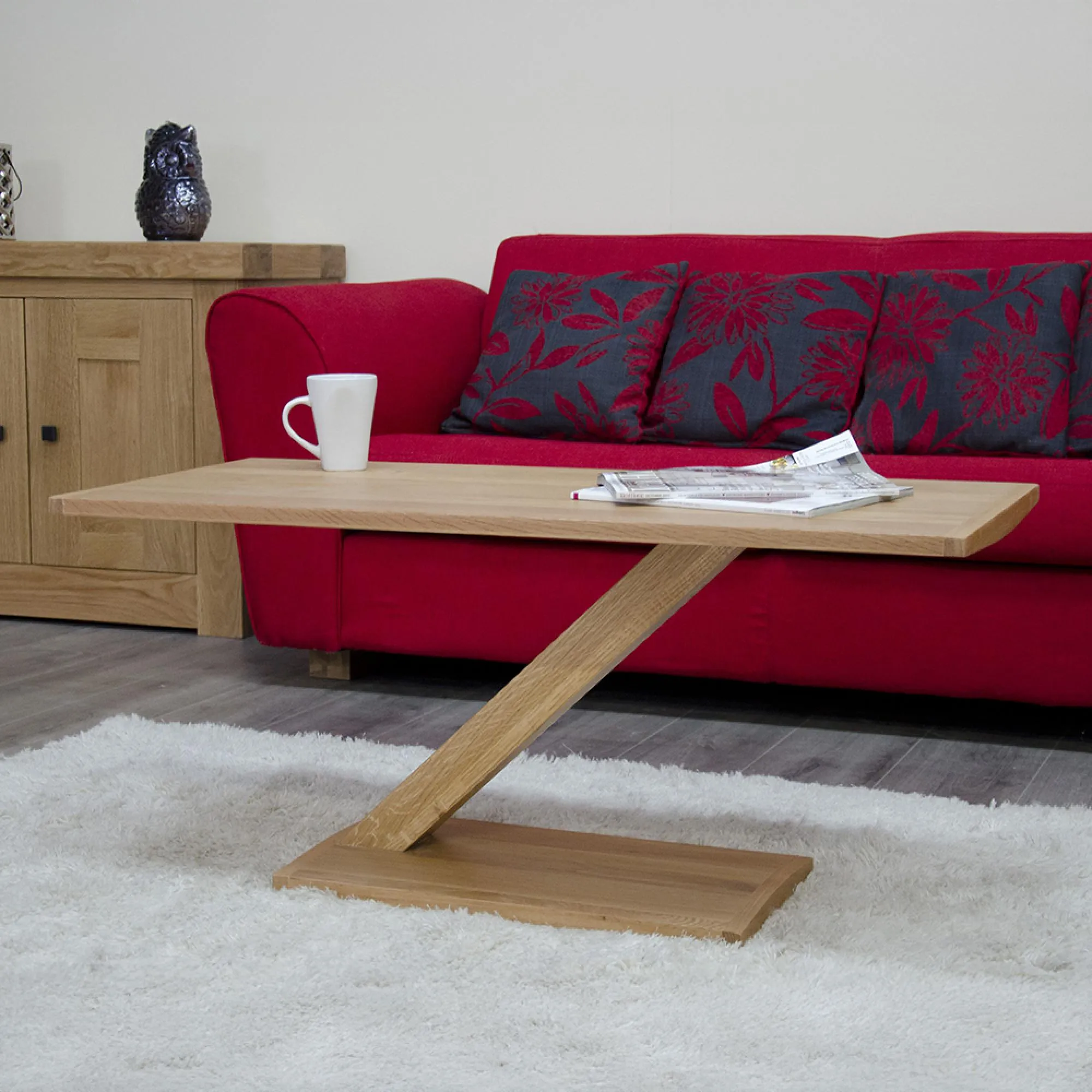 Ziggy Oak Coffee Table - Lacquered