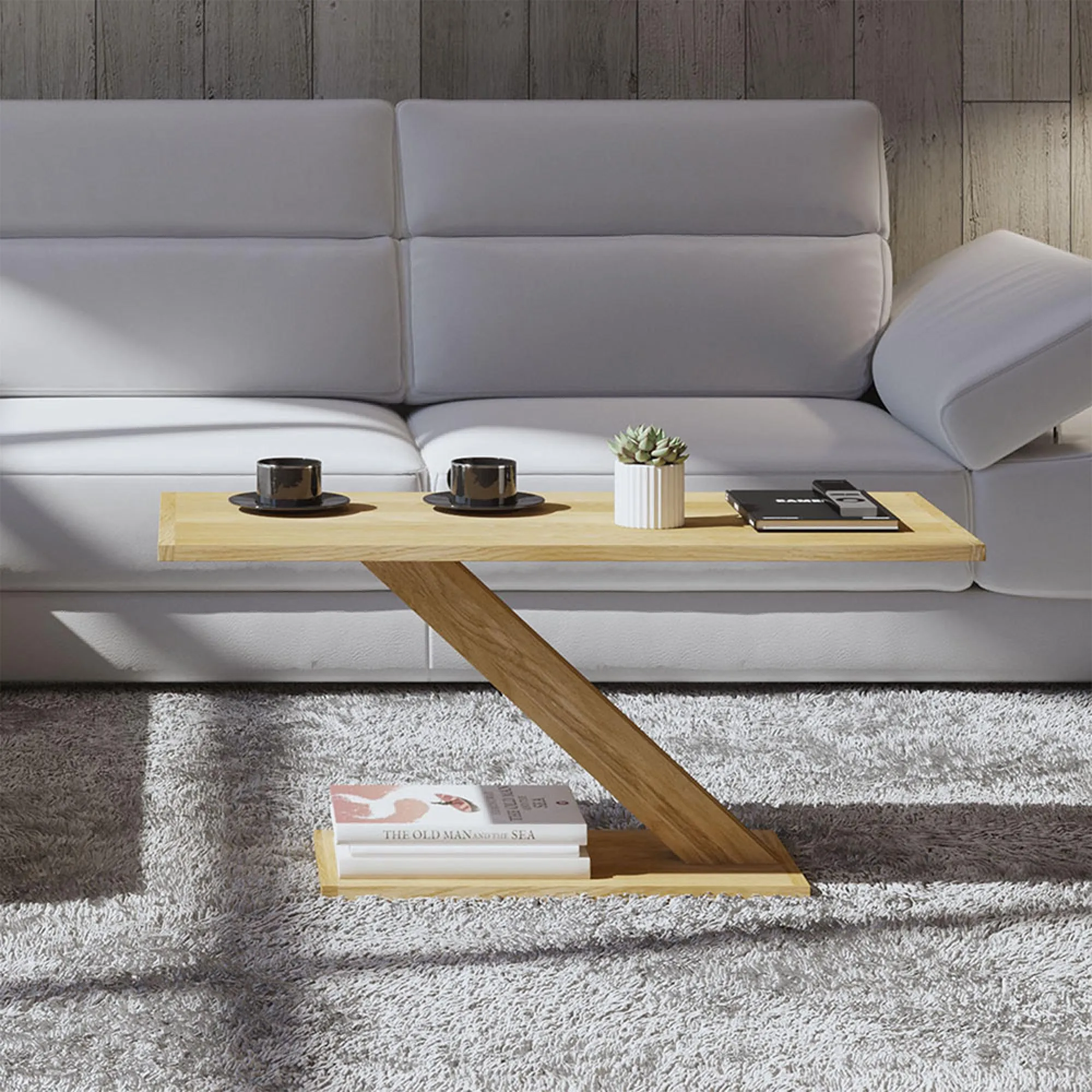 Ziggy Oak Coffee Table - Lacquered