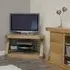 Ziggy Oak Corner TV Unit - Lacquered