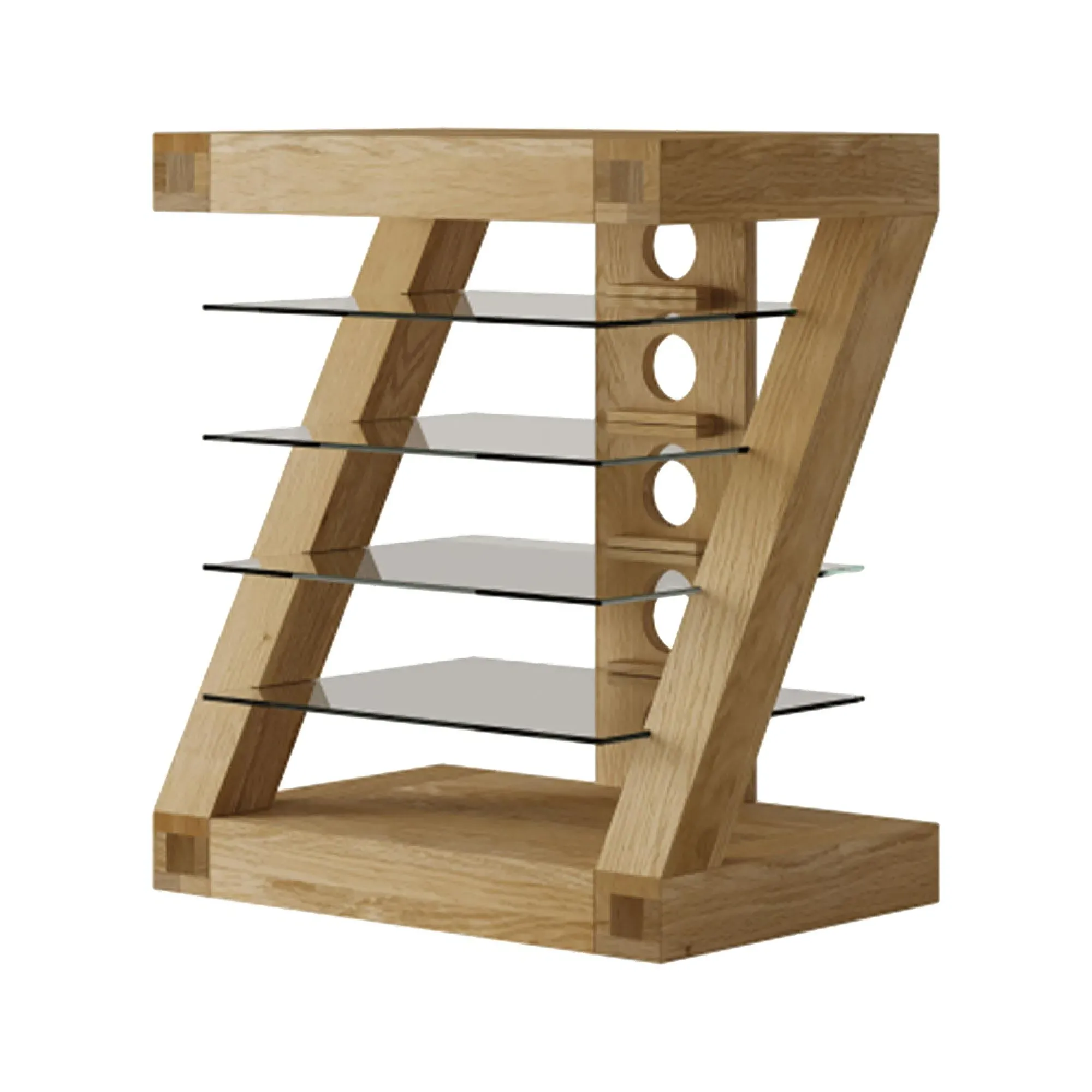 Ziggy Oak Hifi Unit - Lacquered