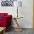 Ziggy Oak Lamp Table - Lacquered