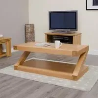 Ziggy Oak Large Coffee Table - Lacquered