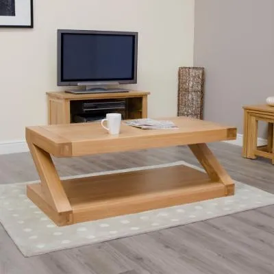 Ziggy Oak Large Coffee Table - Lacquered