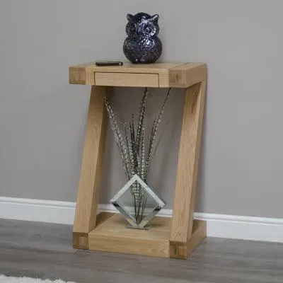 Ziggy Oak Small Console Table - Lacquered