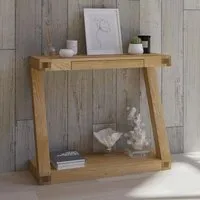 Ziggy Small Hall Table - Oak