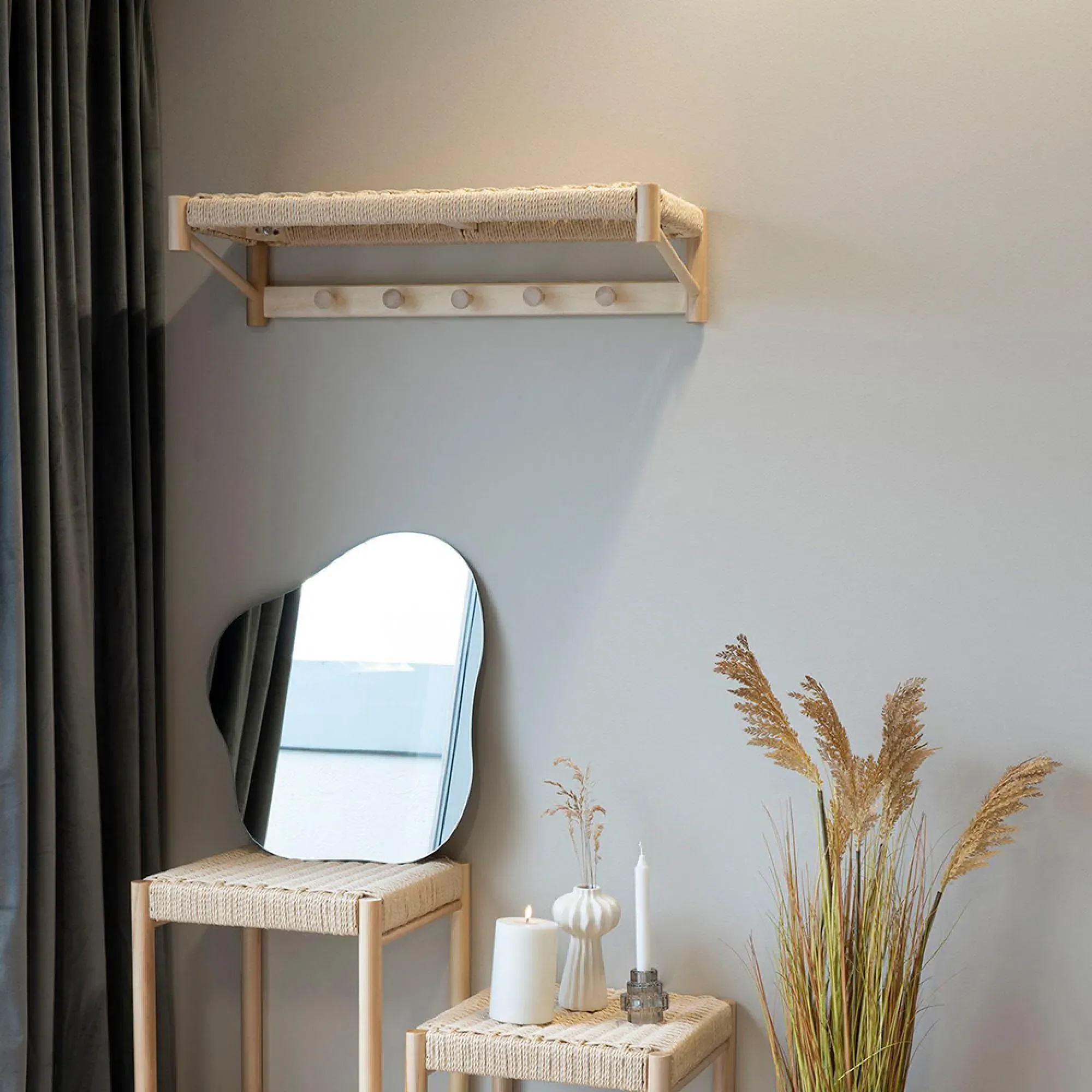 Abano Hat Shelf - Natural