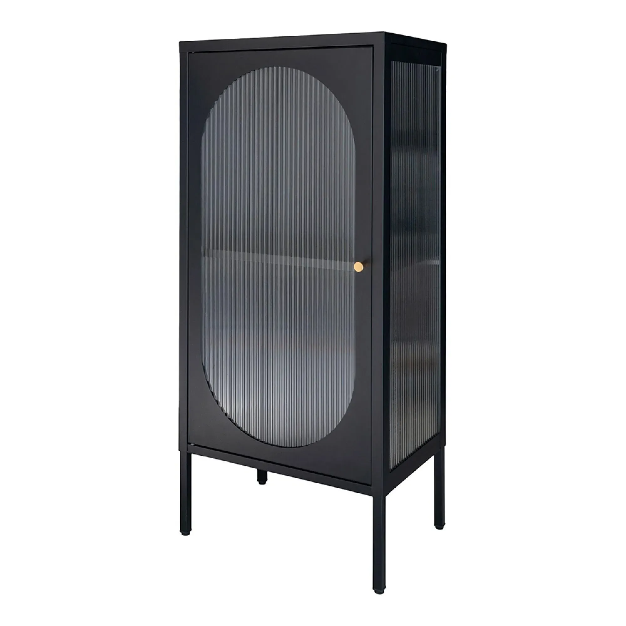 Adelaide Narrow Cabinet - Black, Metal