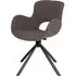Amorim Boucle Swivel Dining Chair - Brown