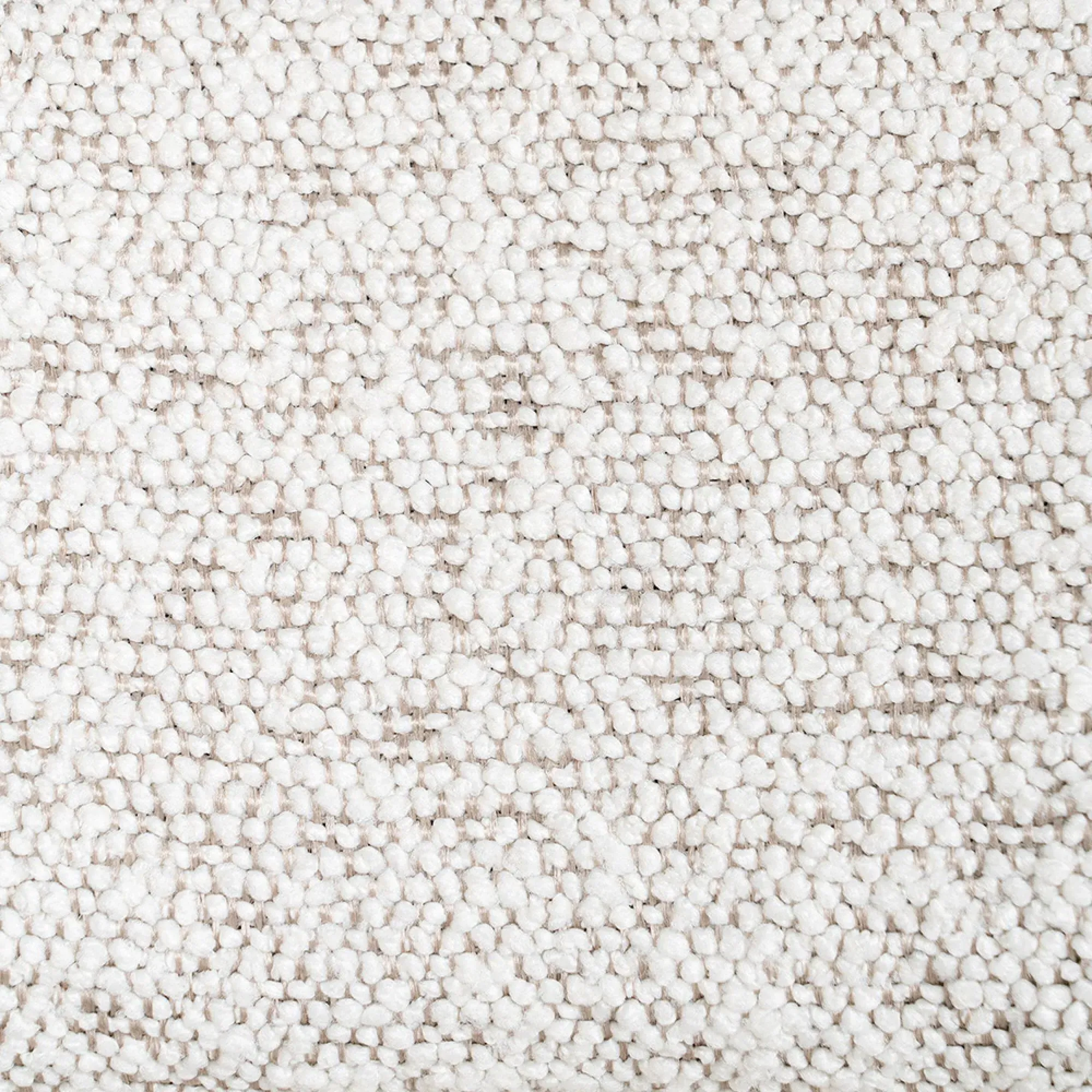 Badalona Barstool with Back - White, Boucle Fabric