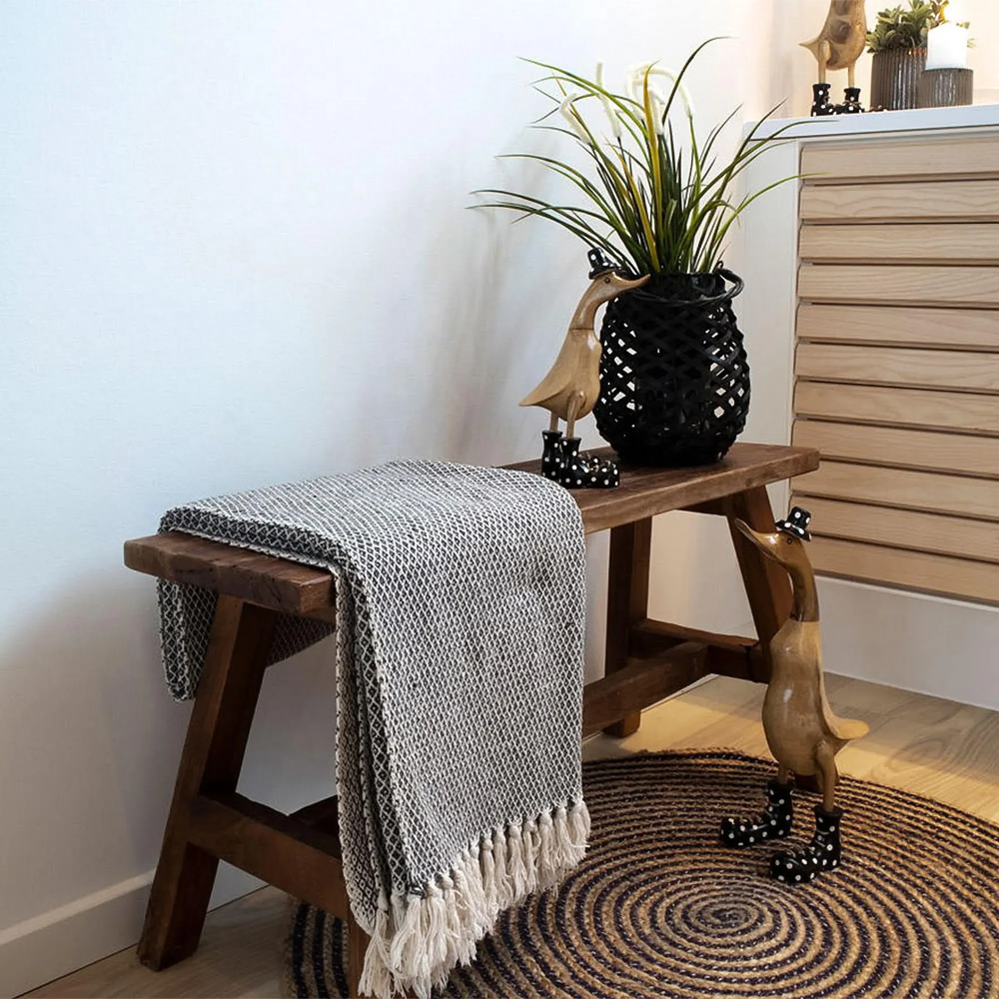 Barcelona Large Bench - Natural, Teak Wood