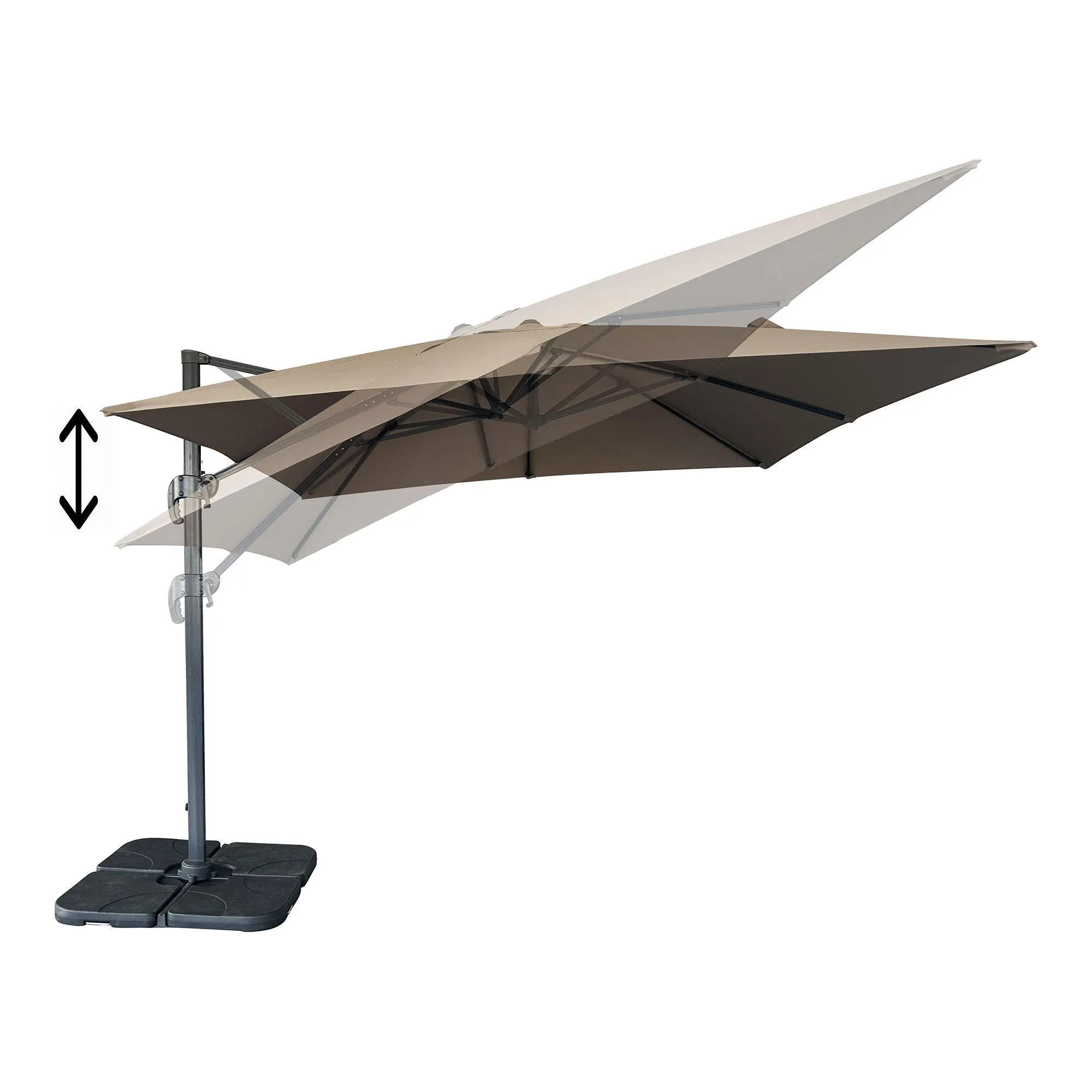Baza Hanging Parasol - Sand, Metal
