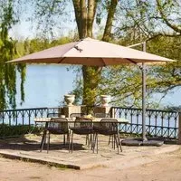 Baza Hanging Parasol - Sand, Metal