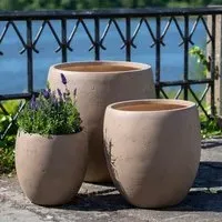 Beckley Fiberclay Pot Set - Brown