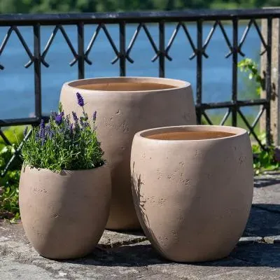 Beckley Fiberclay Pot Set - Brown image