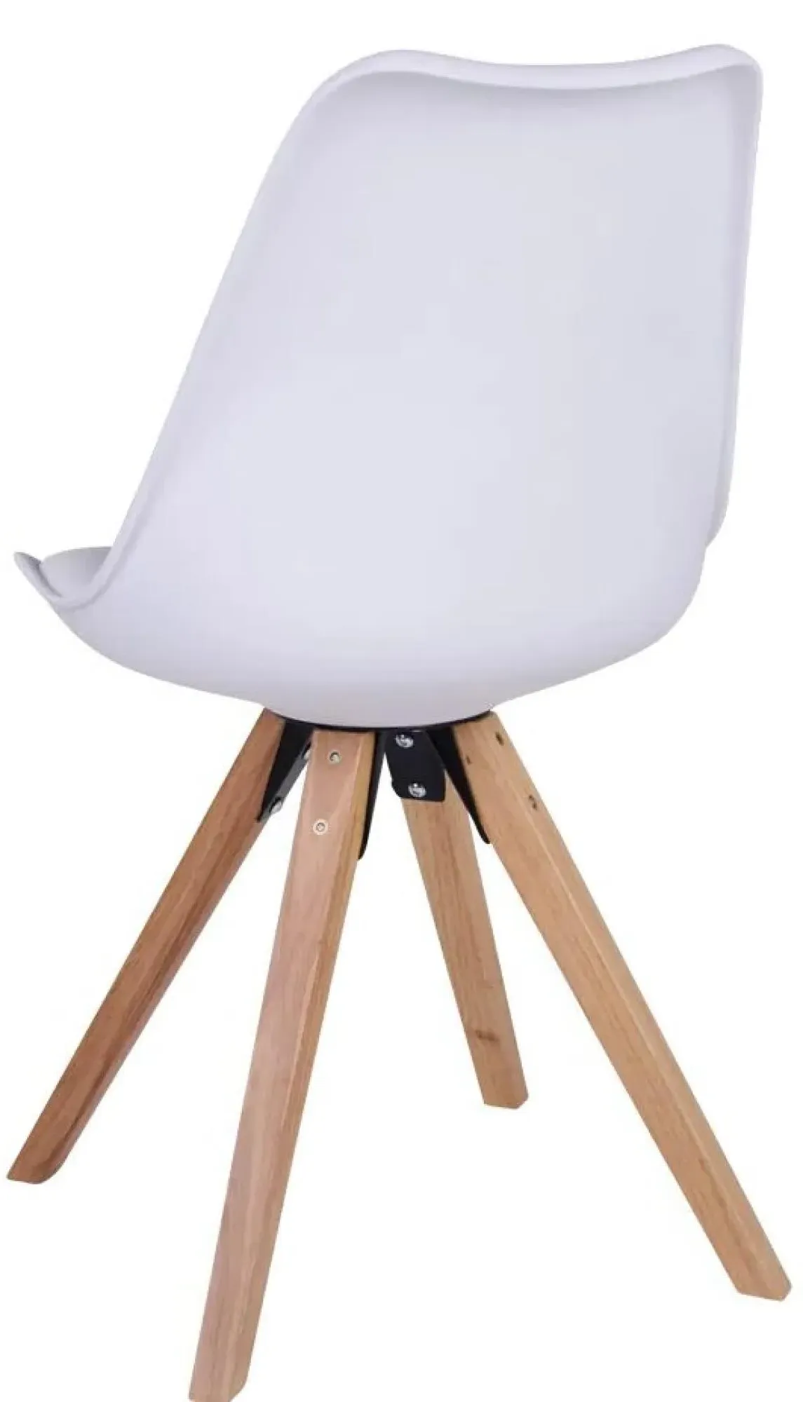 Bergen Dining Chair - White, Faux Leather