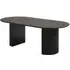 Boavista 8-Seater Oval Dining Table - Dark Brown Wood