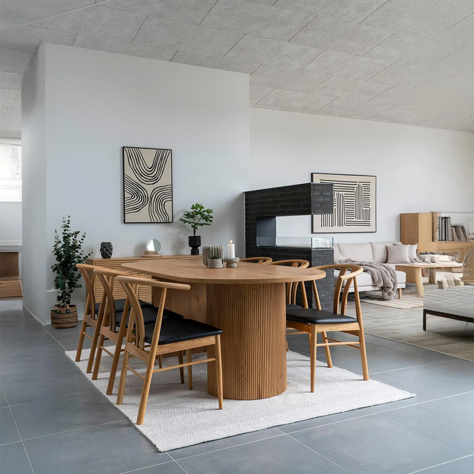 Boavista 8-Seater Oval Dining Table - Natural Wood