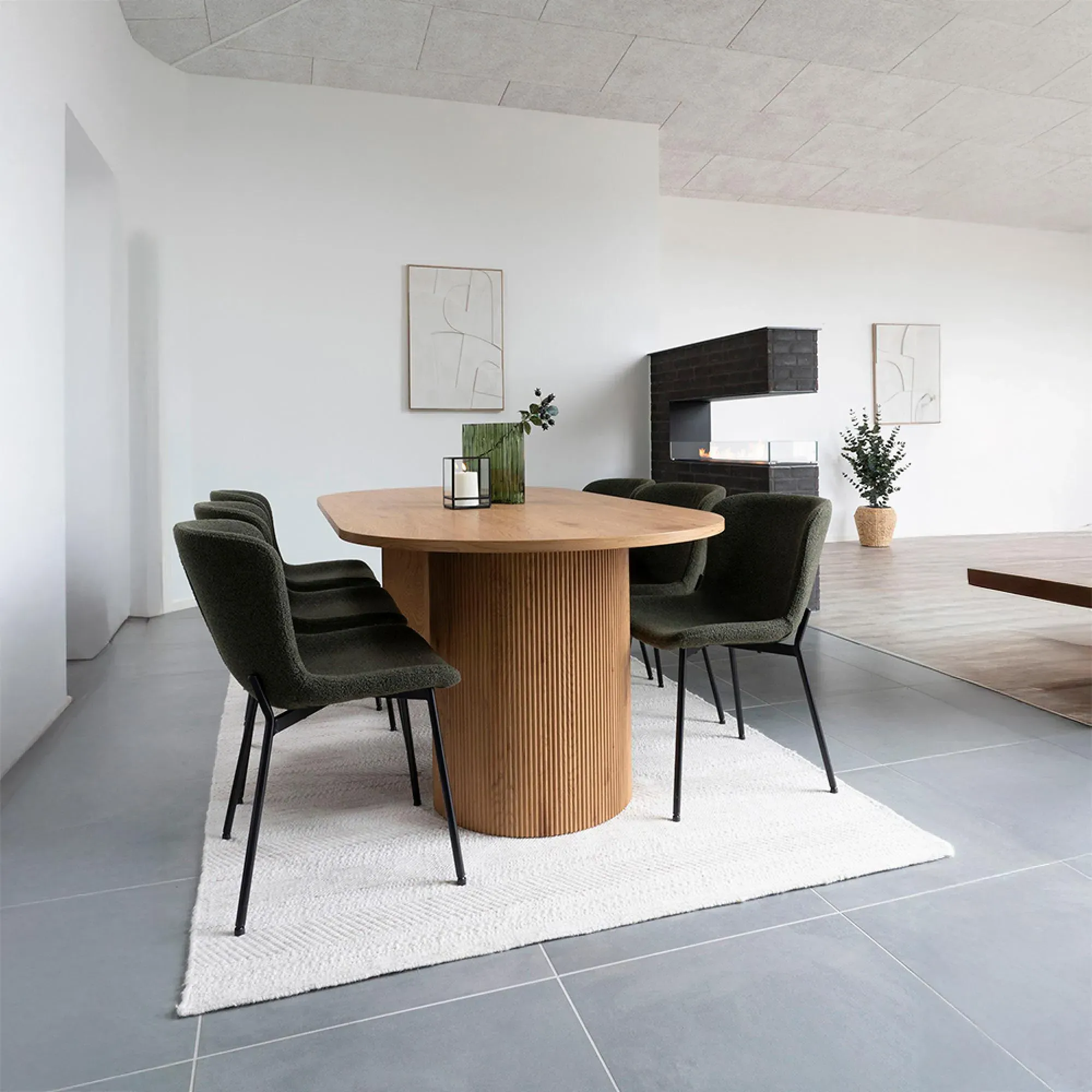 Boavista 8-Seater Oval Dining Table - Natural Wood