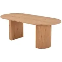 Boavista 8-Seater Oval Dining Table - Natural Wood