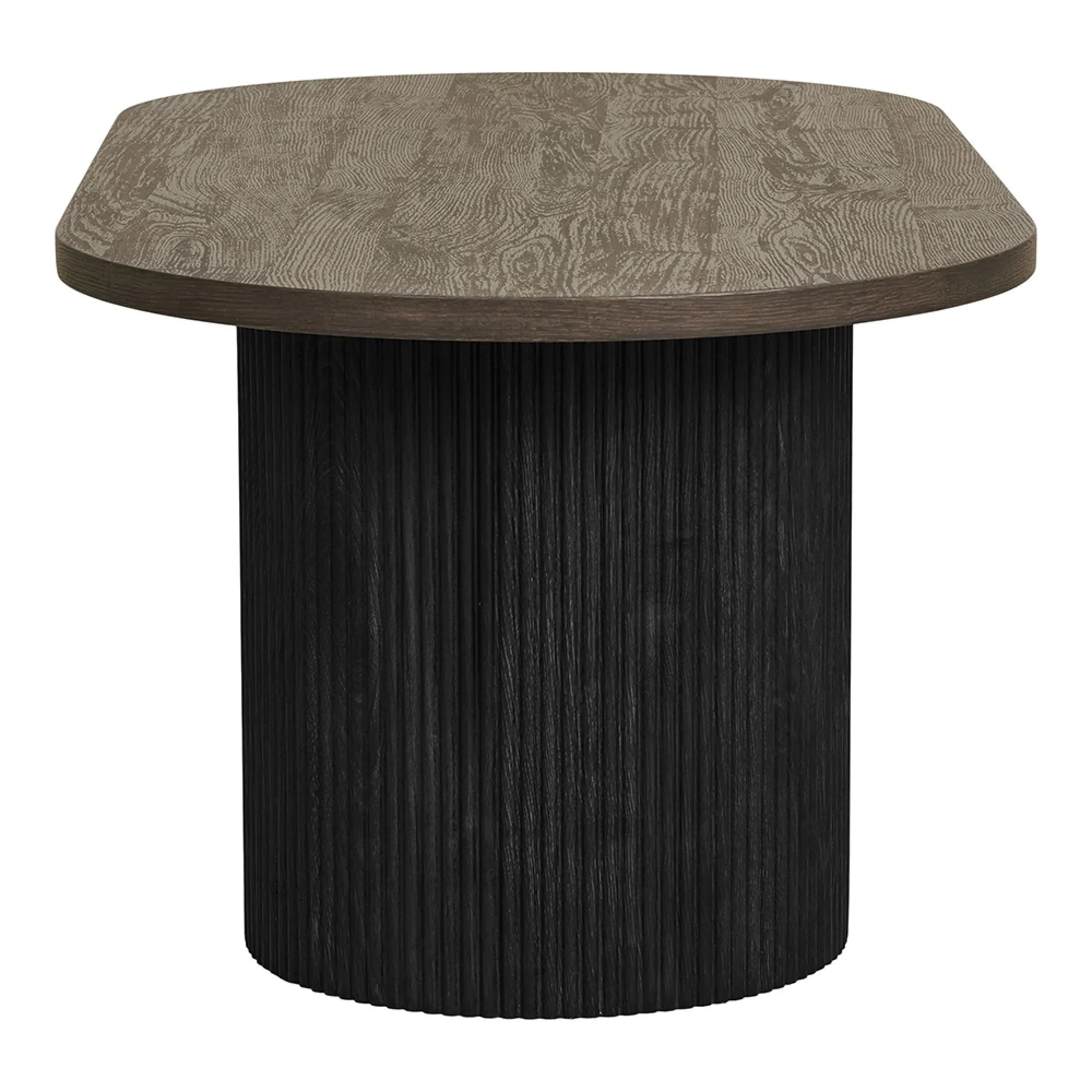 Boavista Oval Coffee Table - Dark Brown Wood