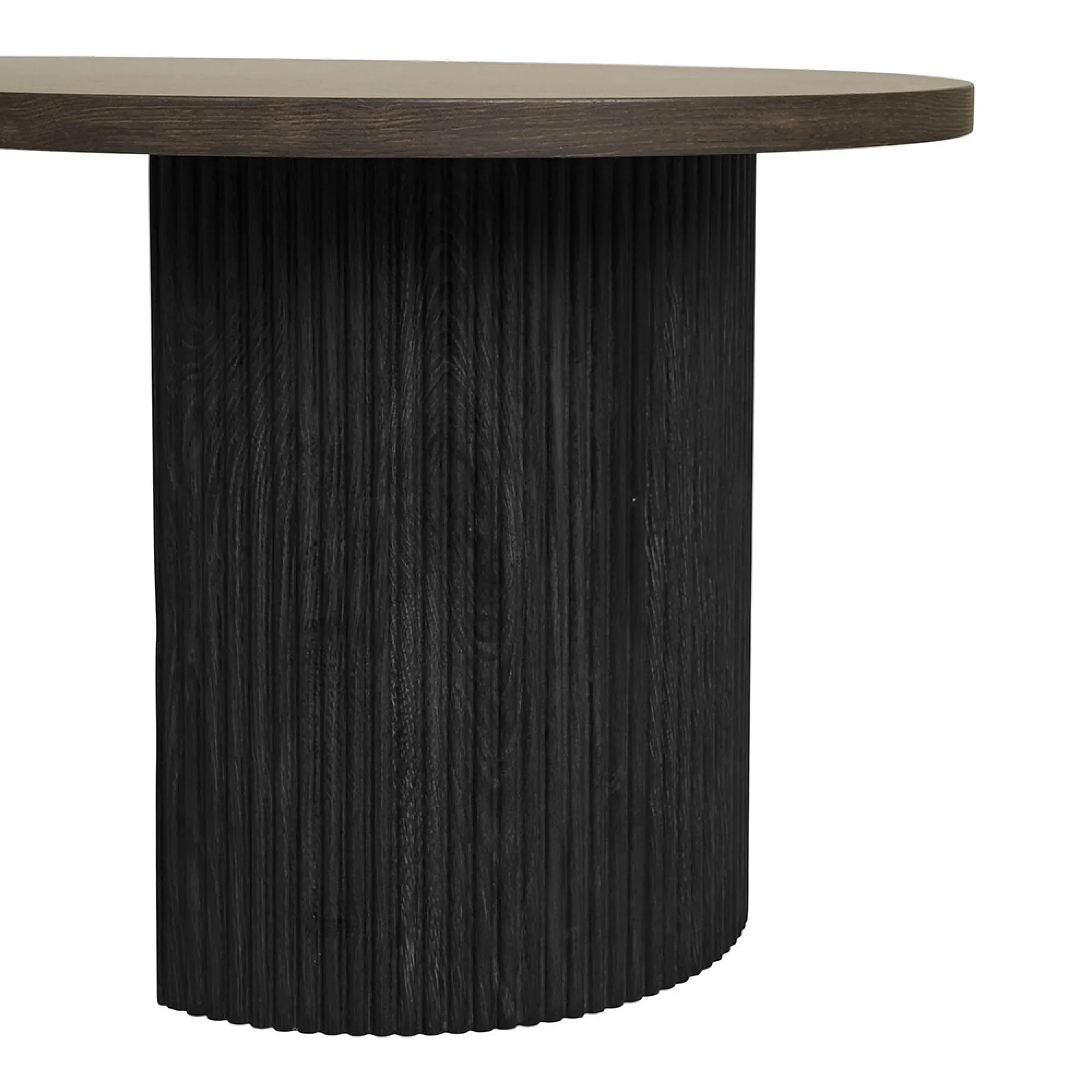 Boavista Oval Coffee Table - Dark Brown Wood